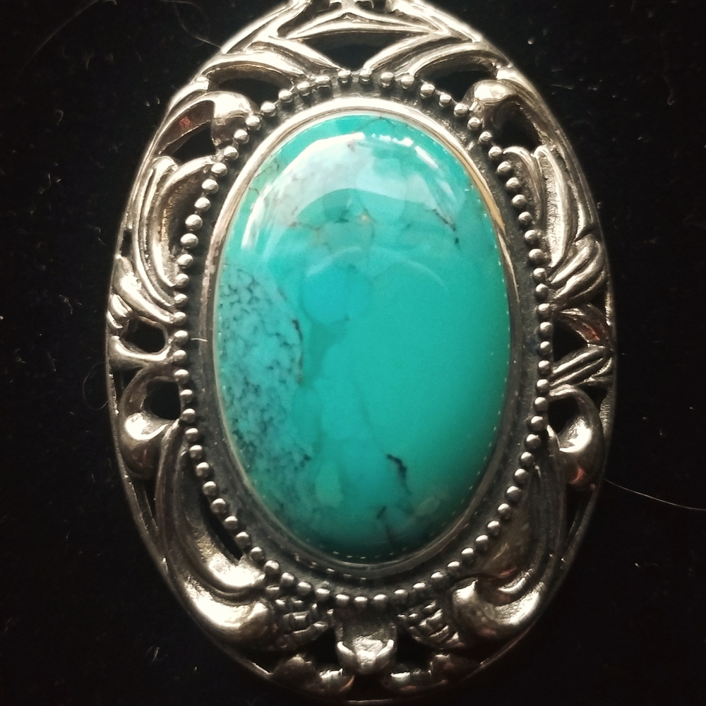 Genuine Sterling Turquoise Necklace